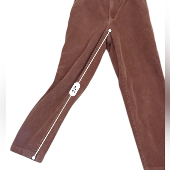 Universal Thread corduroy pants high waisted mauve 2 - Picture 4 of 11